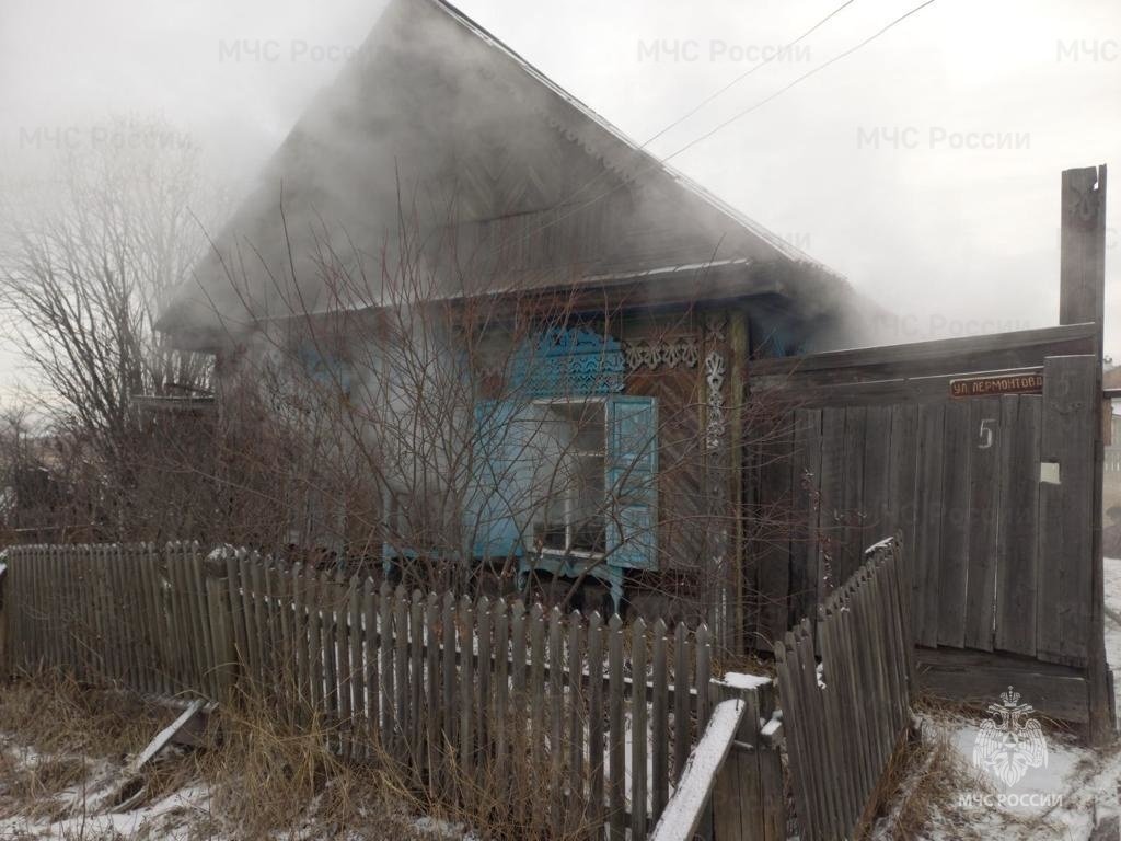 Пожар в Казаченско-Ленском районе